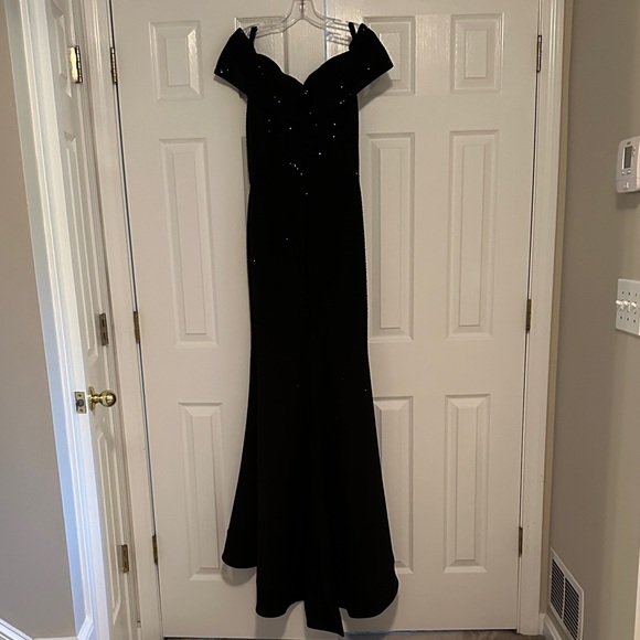 Montage by Mon Cheri Elegant Black Gown - Picture 4 of 6